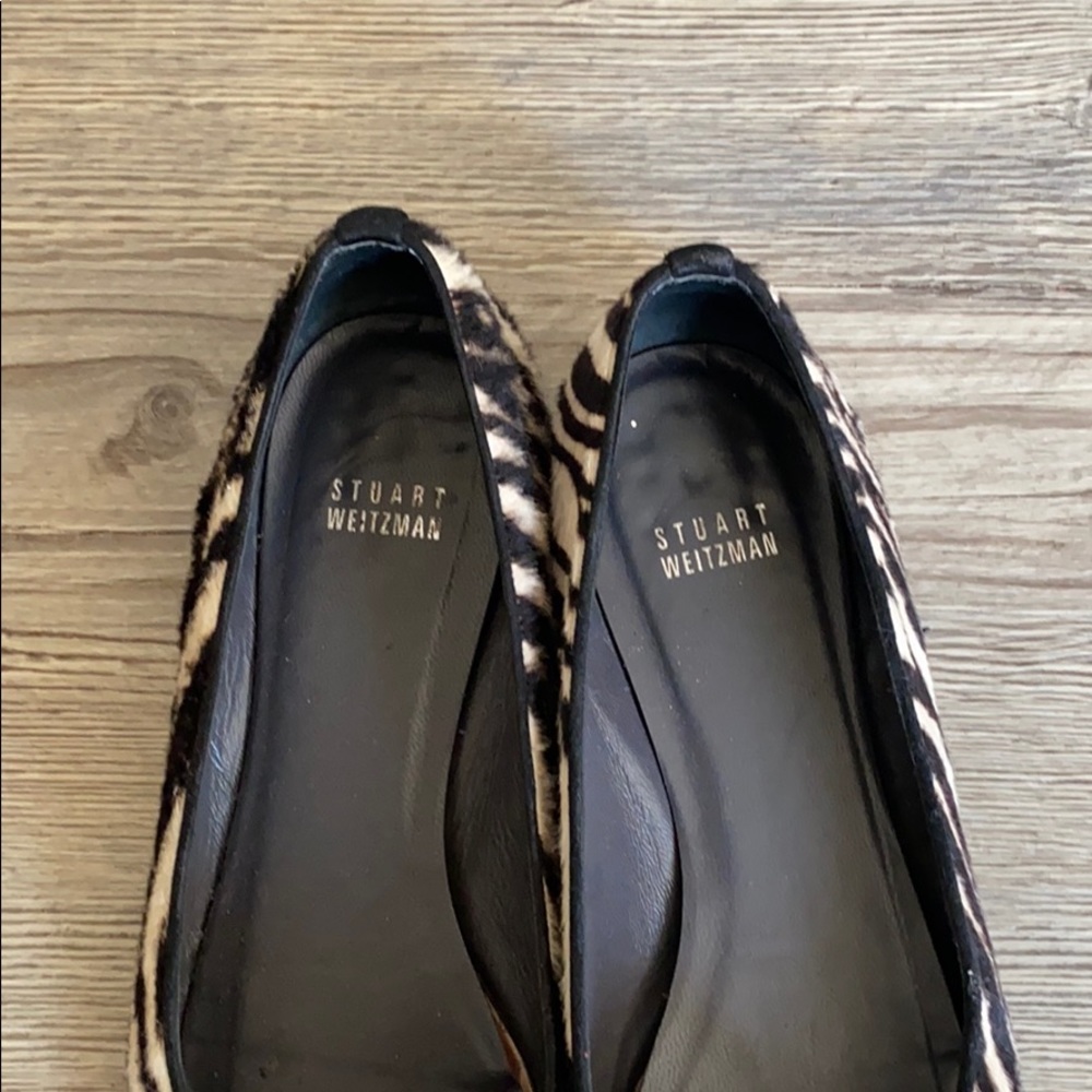 Stuart Weitzman Zebra Flats Size 9.5 - image 2